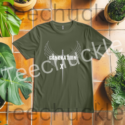 Teechuckle Unisex Generation x T-shirt
