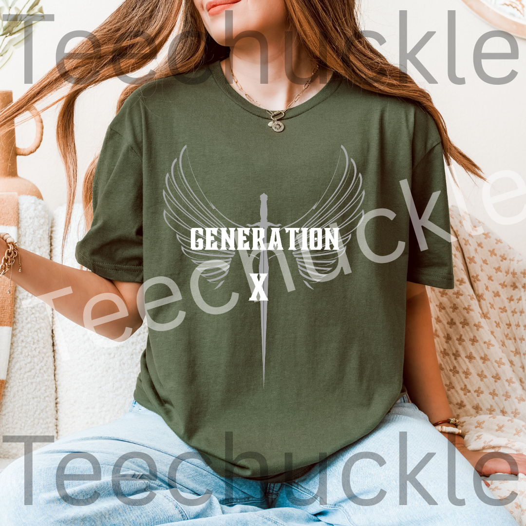 Teechuckle Unisex Generation x T-shirt