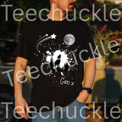 Teechuckle Unisex Gen x wolf T-Shirt