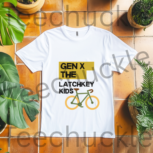 Teechuckle Unisex Gen x The Latchkey Kids