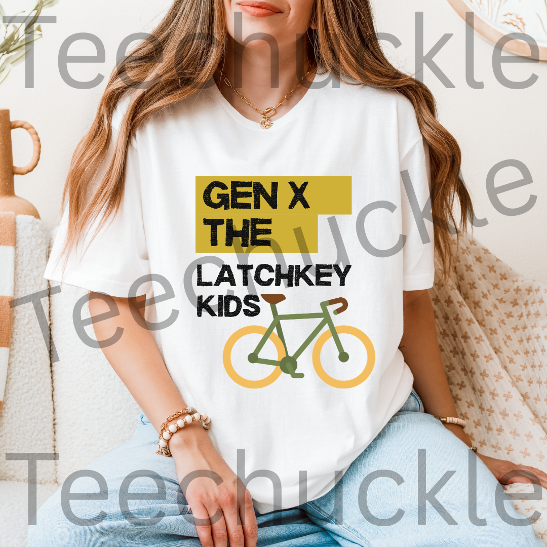 Teechuckle Unisex Gen x The Latchkey Kids