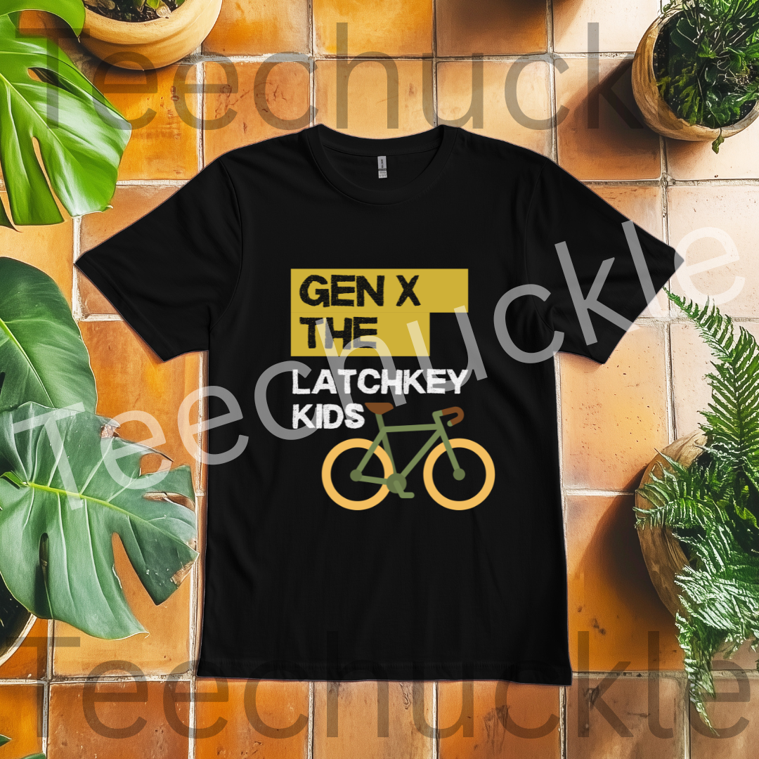 Teechuckle Unisex Gen x The Latchkey Kids