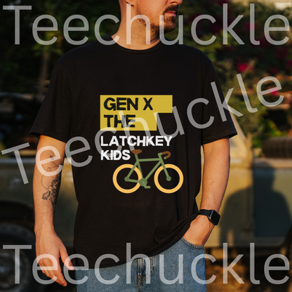 Teechuckle Unisex Gen x The Latchkey Kids