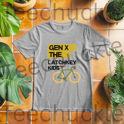 Teechuckle Unisex Gen x The Latchkey Kids