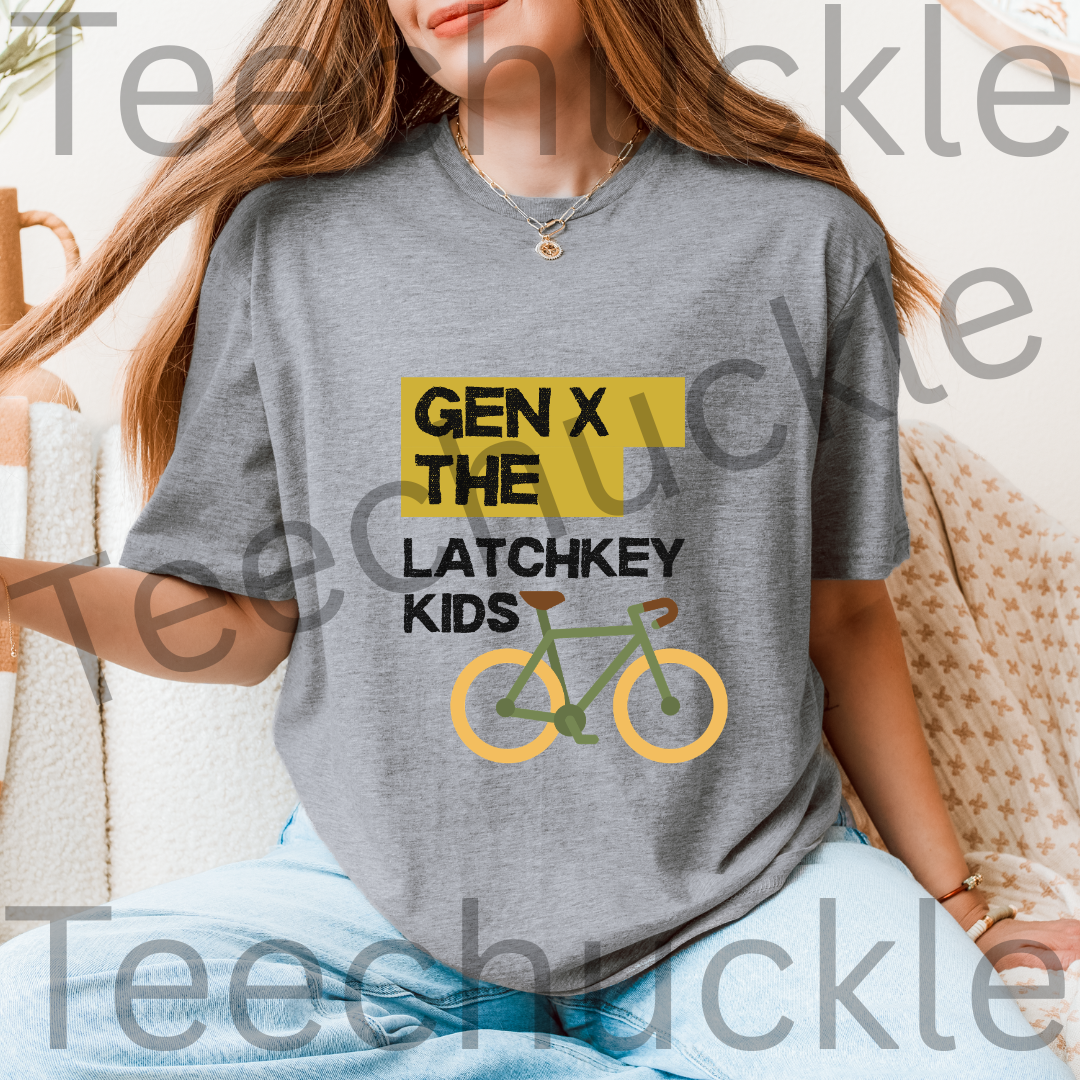 Teechuckle Unisex Gen x The Latchkey Kids