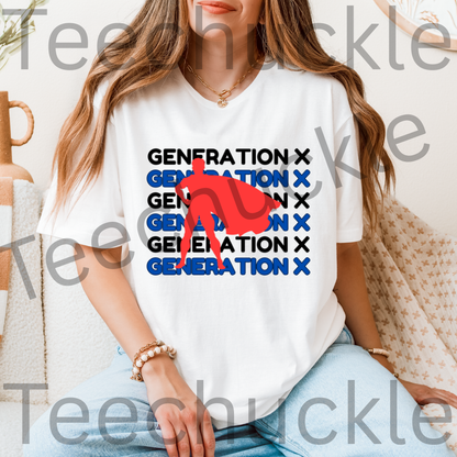 Teechuckle, Unisex, Generation x T-shirt