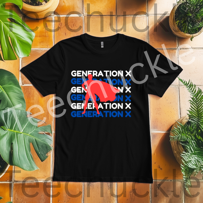 Teechuckle, Unisex, Generation x T-shirt