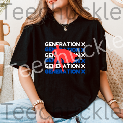 Teechuckle, Unisex, Generation x T-shirt