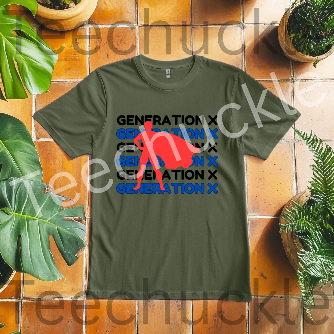 Teechuckle, Unisex, Generation x T-shirt