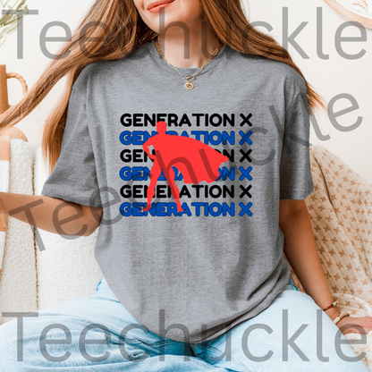 Teechuckle, Unisex, Generation x T-shirt