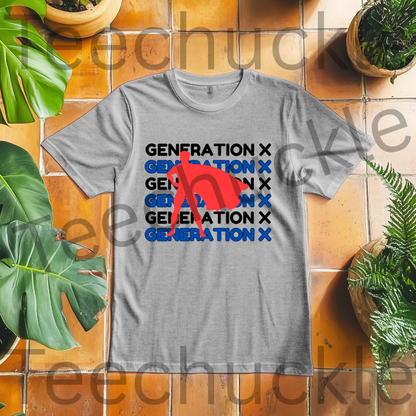 Teechuckle, Unisex, Generation x T-shirt