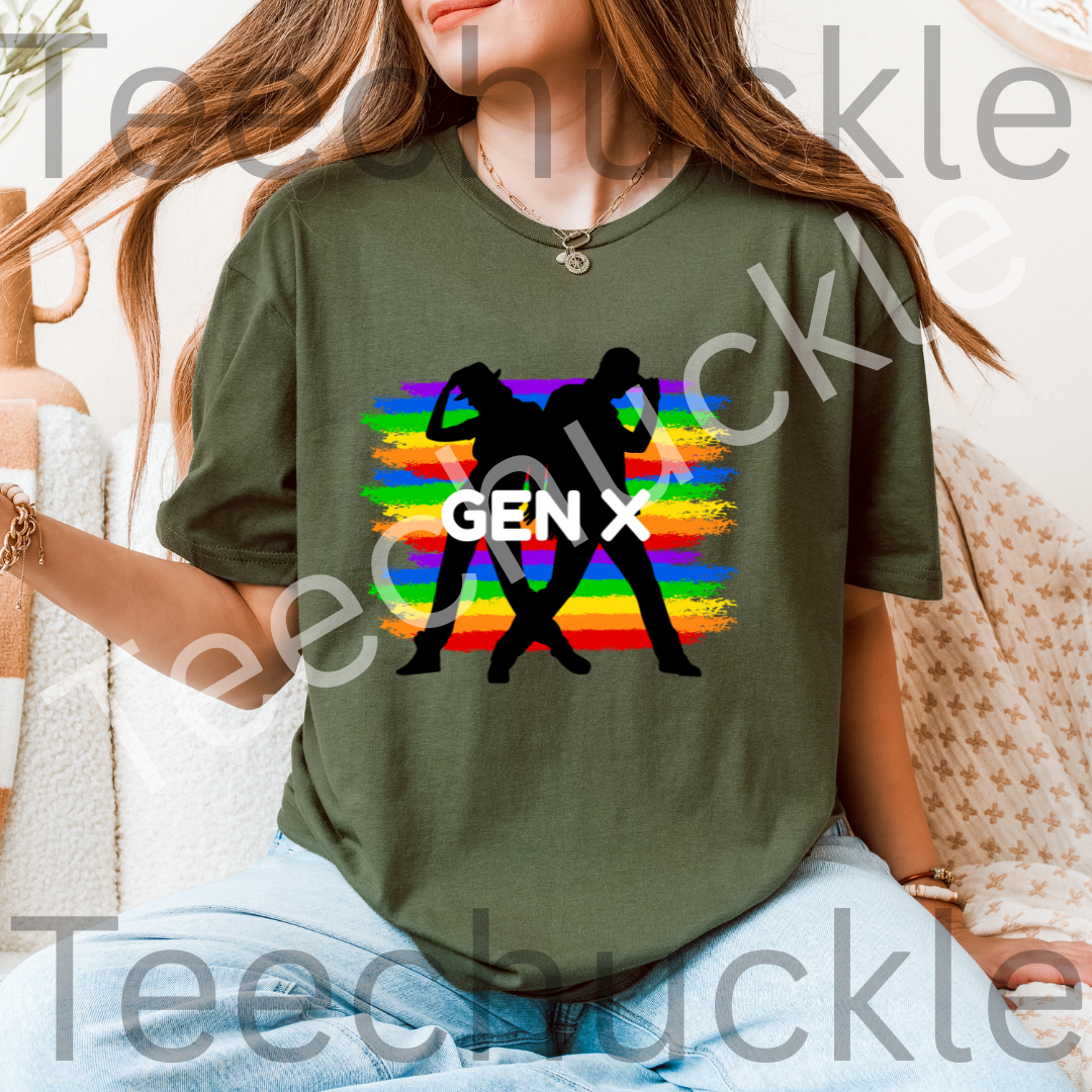 Teechuckle Unisex Gen x T-shirt