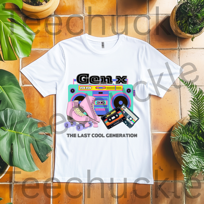 Teechuckle Unisex Gen x The last cool generation T-shirt