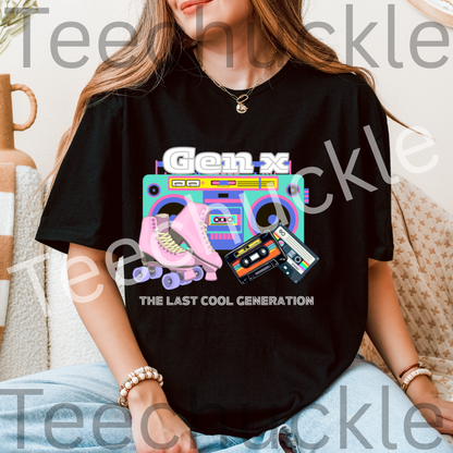 Teechuckle Unisex Gen x The last cool generation T-shirt