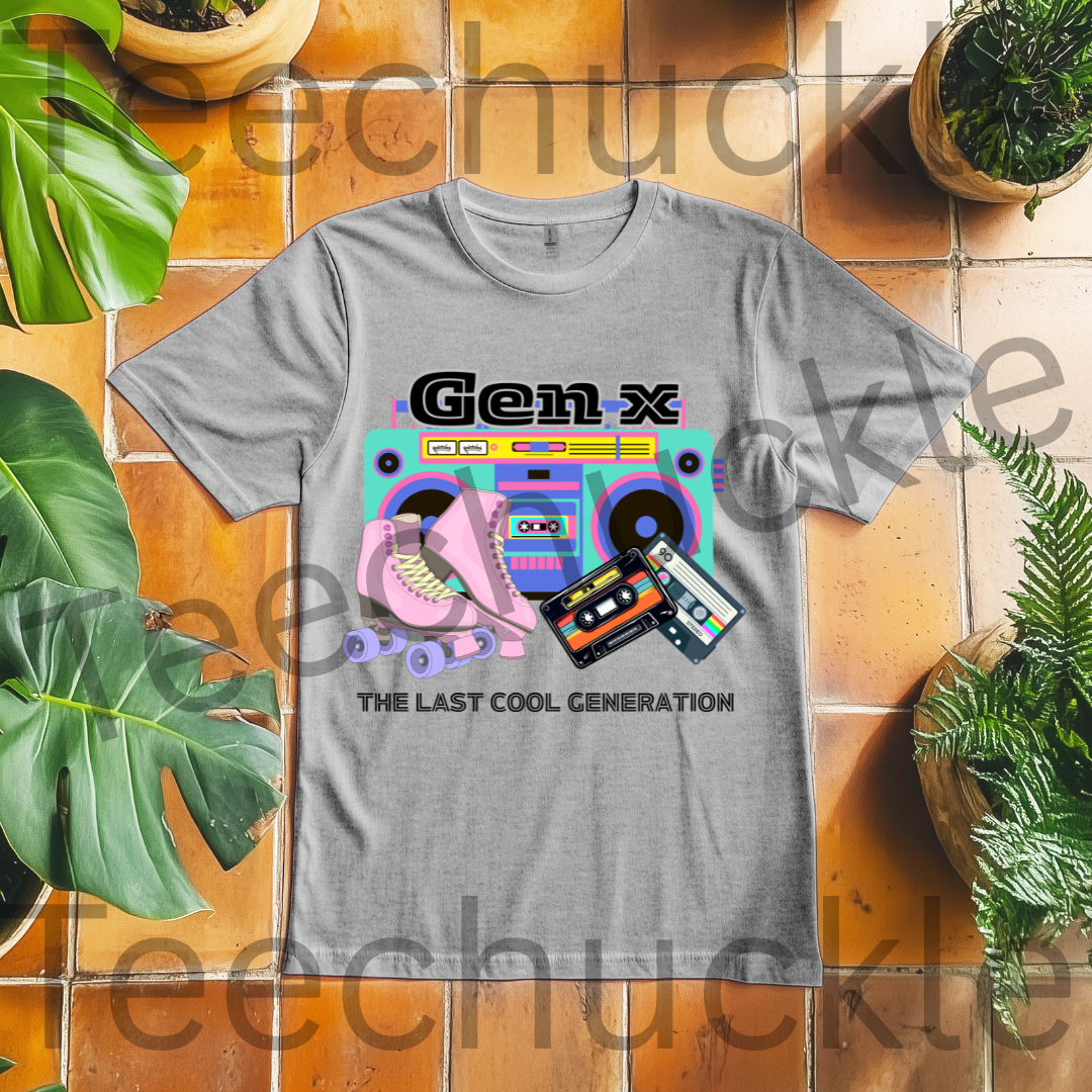 Teechuckle Unisex Gen x The last cool generation T-shirt
