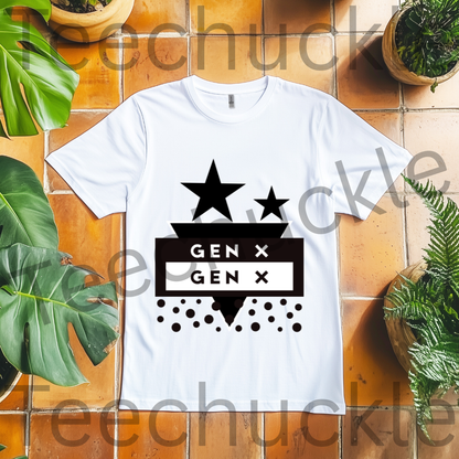 Teechuckle, Unisex Gen x T-shirt