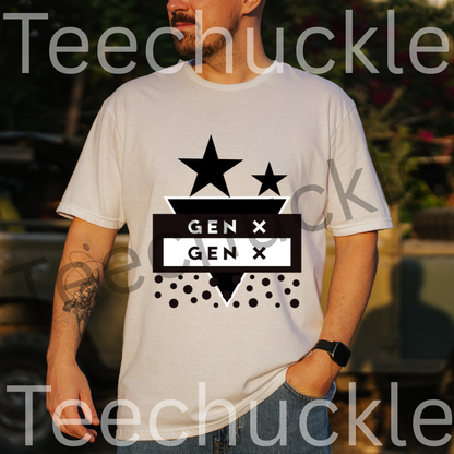 Teechuckle, Unisex Gen x T-shirt