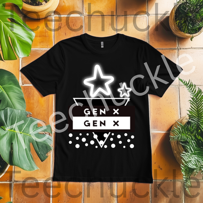 Teechuckle, Unisex Gen x T-shirt
