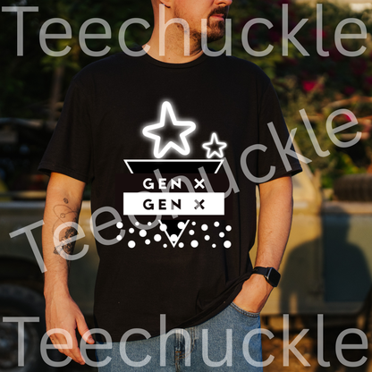 Teechuckle, Unisex Gen x T-shirt