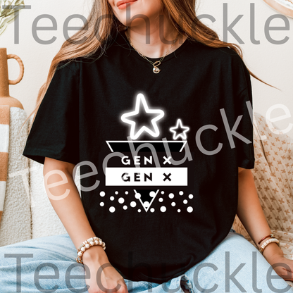 Teechuckle, Unisex Gen x T-shirt