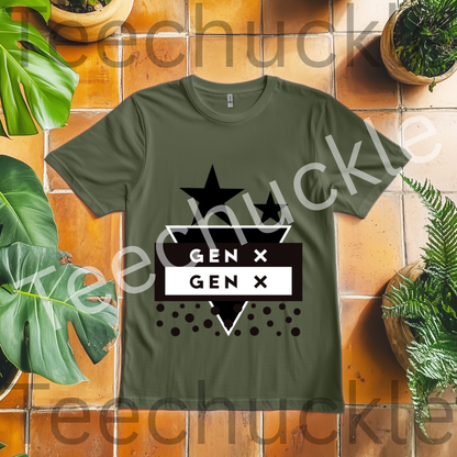 Teechuckle, Unisex Gen x T-shirt