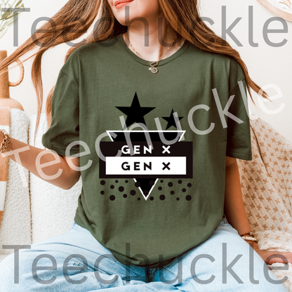 Teechuckle, Unisex Gen x T-shirt