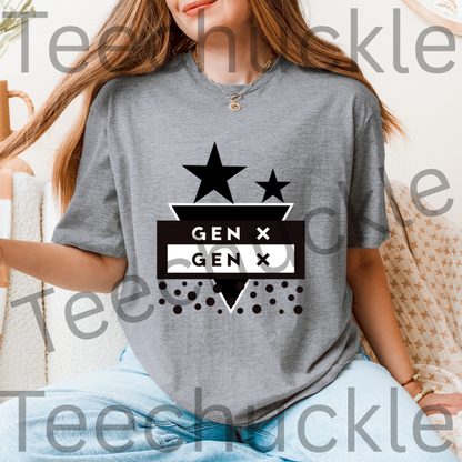 Teechuckle, Unisex Gen x T-shirt