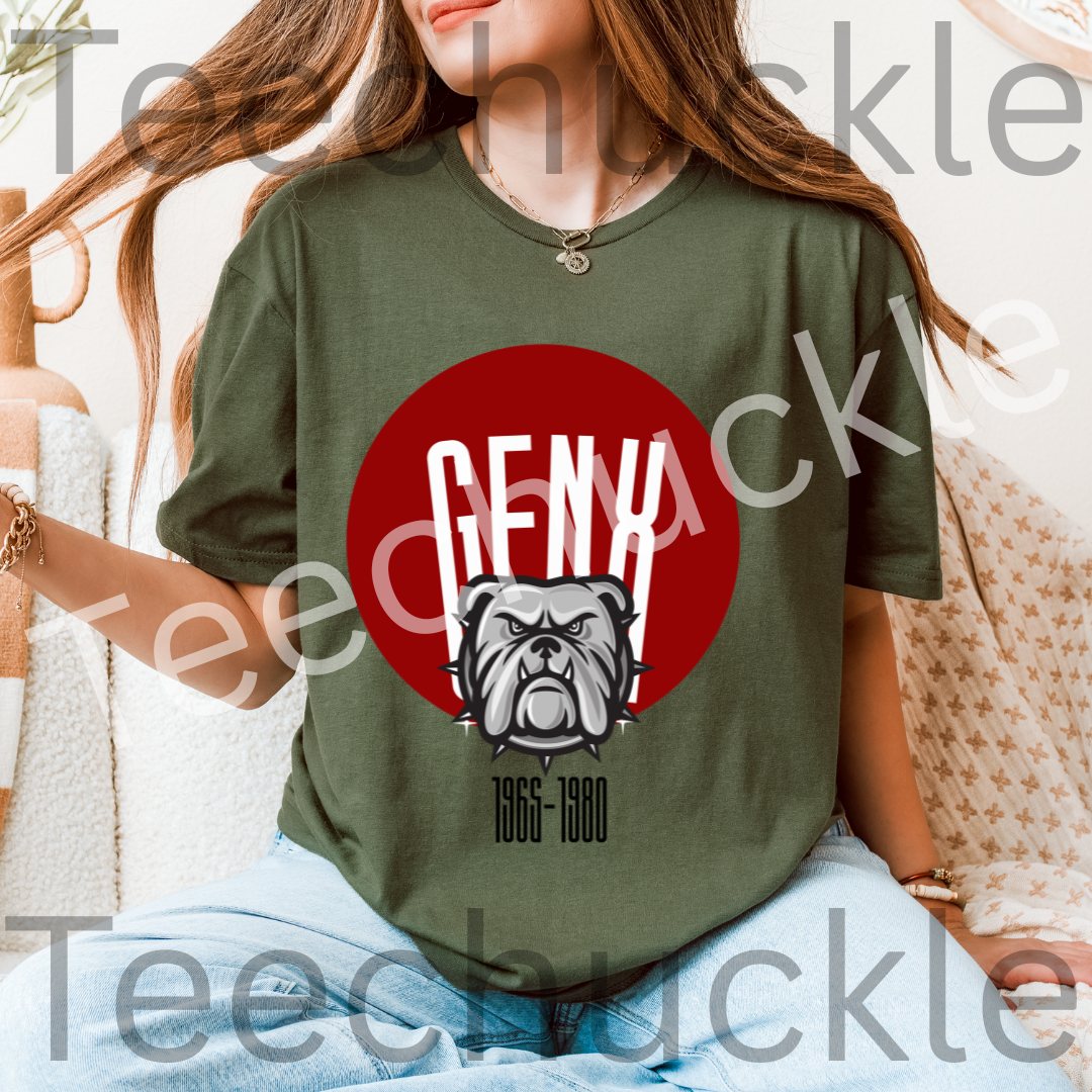 Teechuckle Unisex Gen x 1965-1980 Bulldog t-shirt