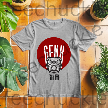 Teechuckle Unisex Gen x 1965-1980 Bulldog t-shirt
