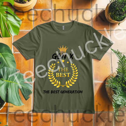 Gen X The Best Generation T-shirt, Retro Laurel Wreath Graphic Tee