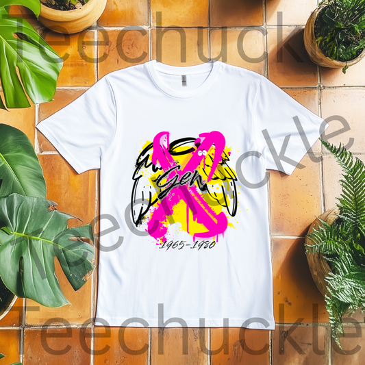 Gen x 1965-1980 Angel T-shirt, Nostalgia Unisex Gift Shirt