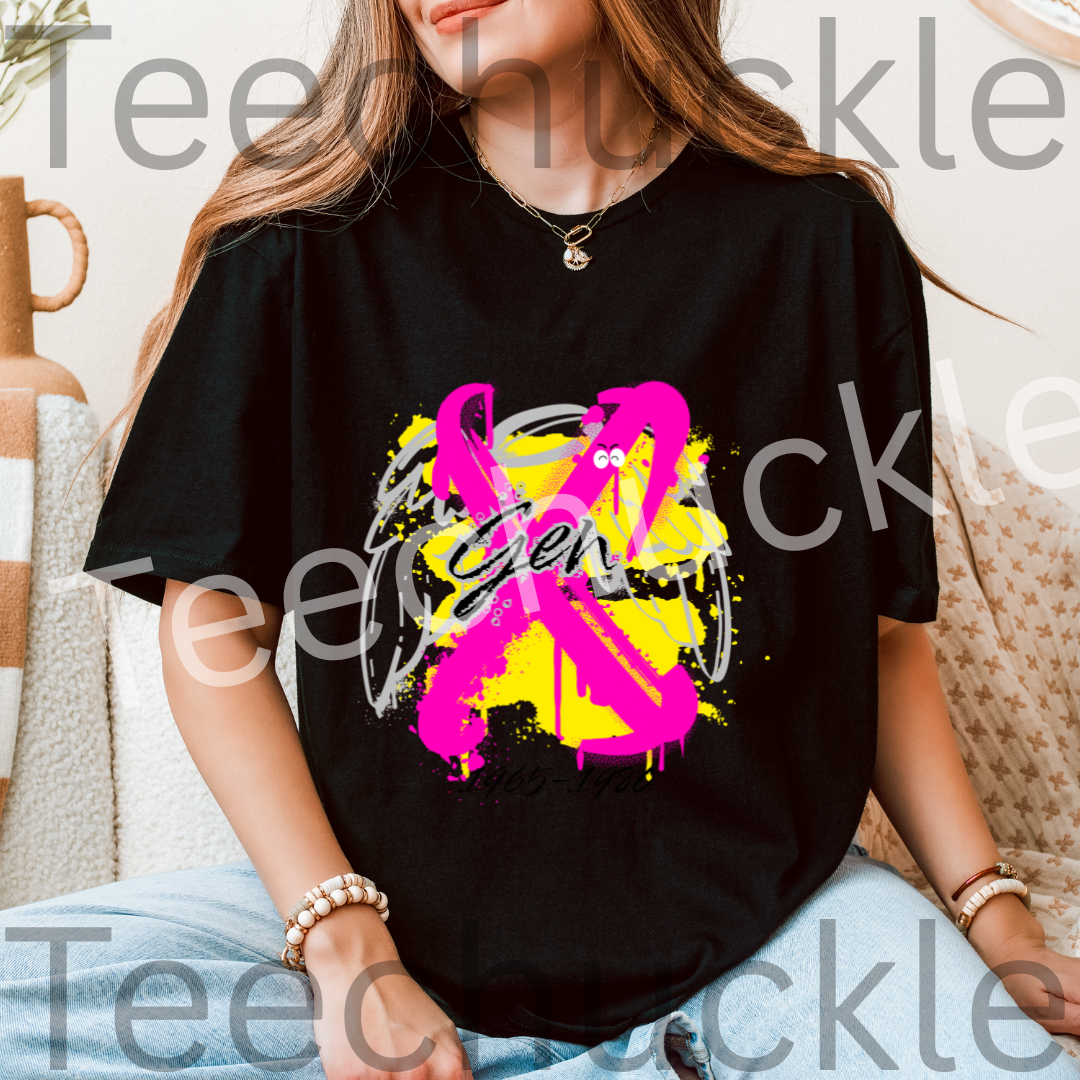 Gen x 1965-1980 Angel T-shirt, Nostalgia Unisex Gift Shirt