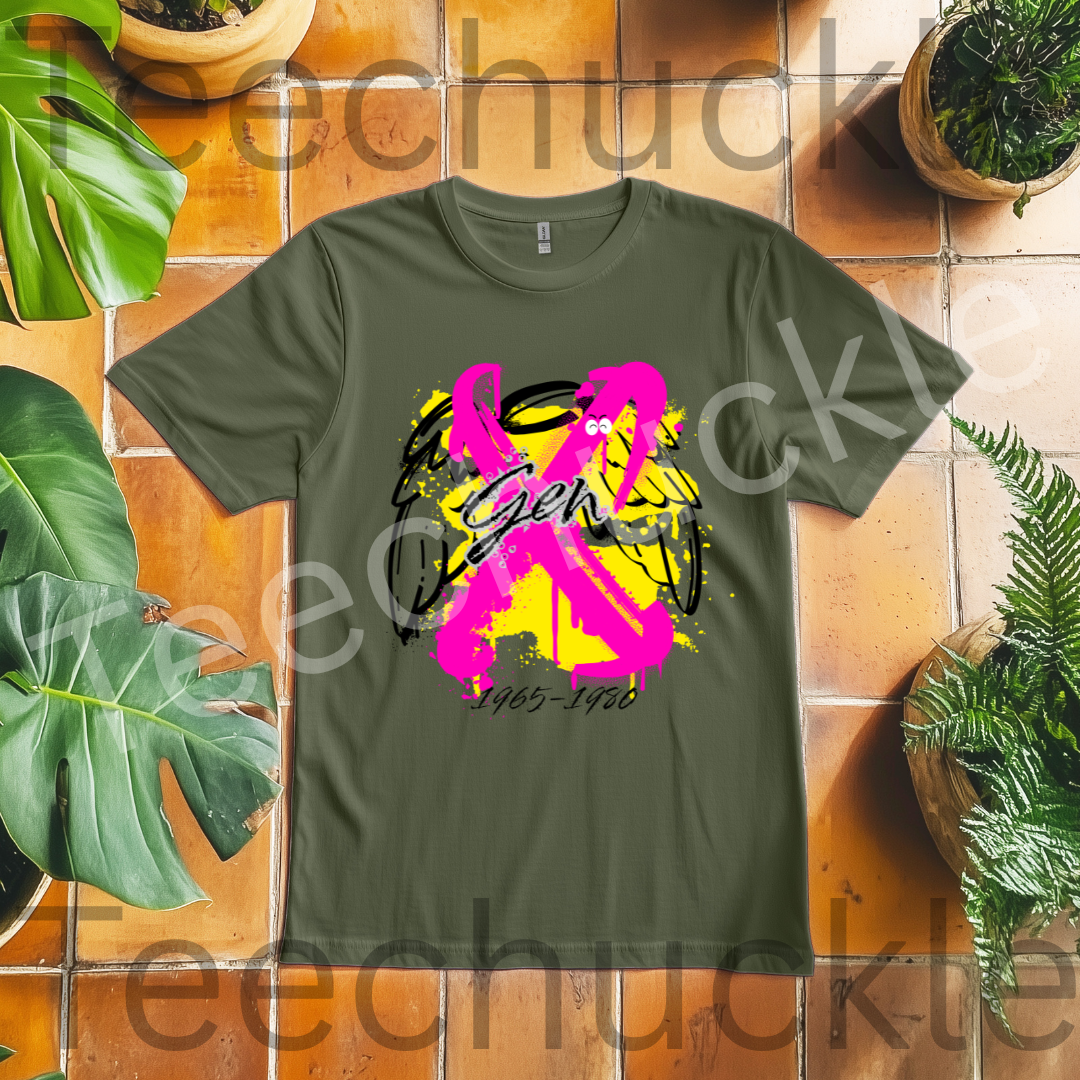 Gen x 1965-1980 Angel T-shirt, Nostalgia Unisex Gift Shirt