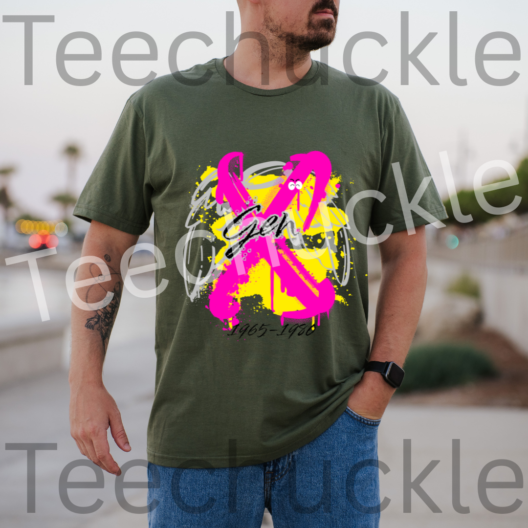 Gen x 1965-1980 Angel T-shirt, Nostalgia Unisex Gift Shirt