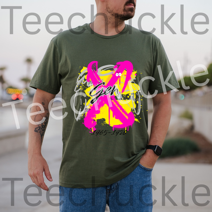 Gen x 1965-1980 Angel T-shirt, Nostalgia Unisex Gift Shirt
