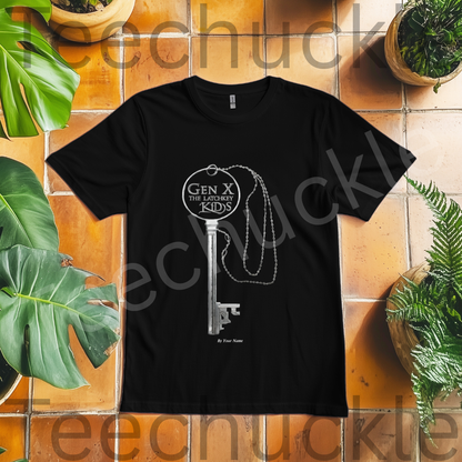 Gen x Nostalgia T-shirt. The Latchkey Kid key Tee, Unisex Gift Shirts T-shirt