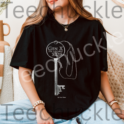 Gen x Nostalgia T-shirt. The Latchkey Kid key Tee, Unisex Gift Shirts T-shirt