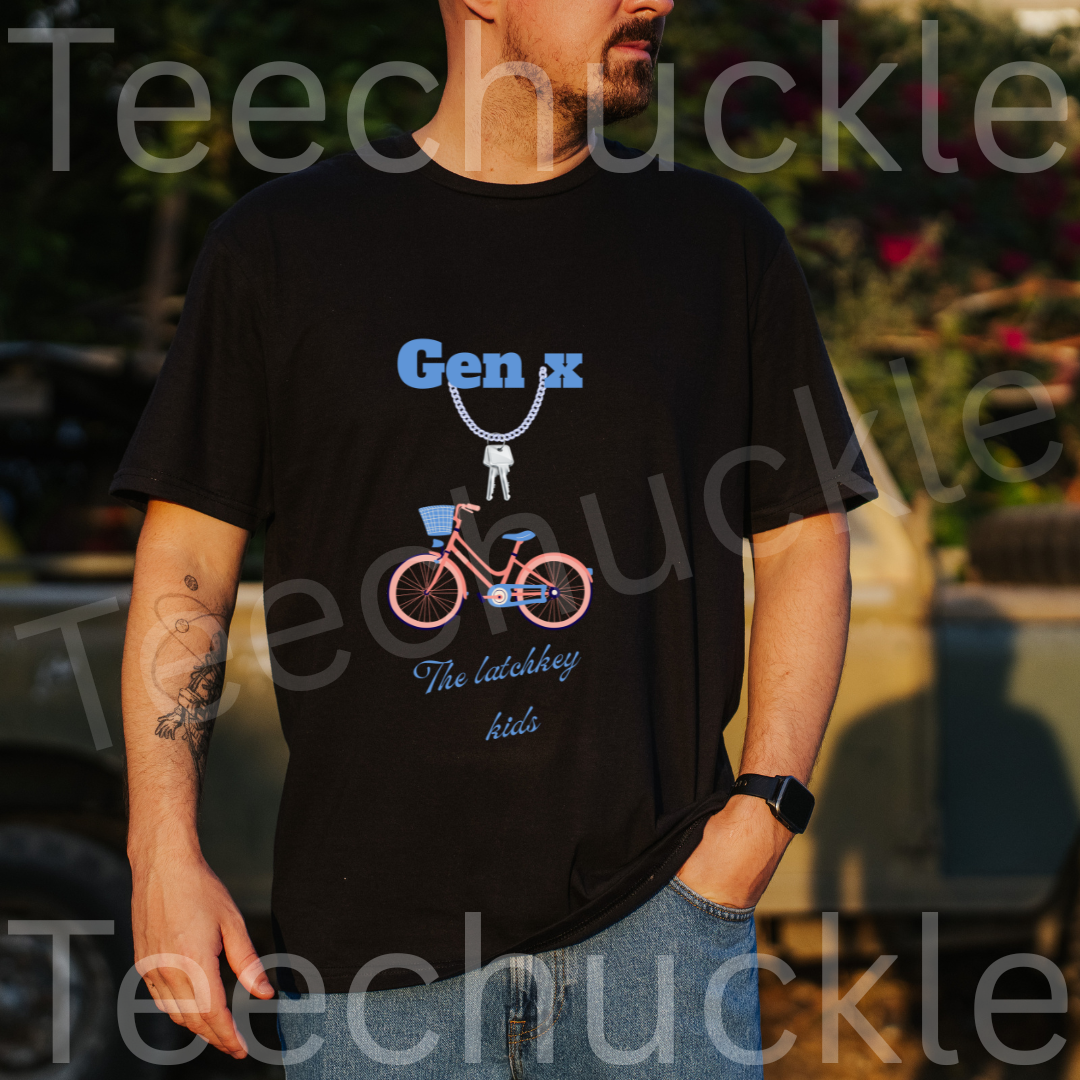 Gen x, The Latchkey Kids Tee, Nostalgic, Back In The Day, Unisex Gift shirt