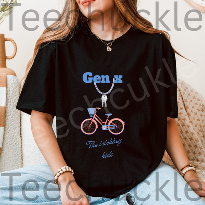 Gen x, The Latchkey Kids Tee, Nostalgic, Back In The Day, Unisex Gift shirt