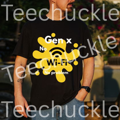 Gen X No Wi-Fi No Problem T-shirt - Nostalgic Unisex Tee