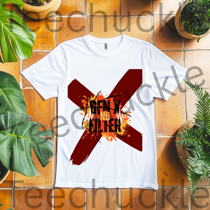 Gen X No Filter T-shirt - Unapologetic Statement Tee. Unisex Gift Shirt.