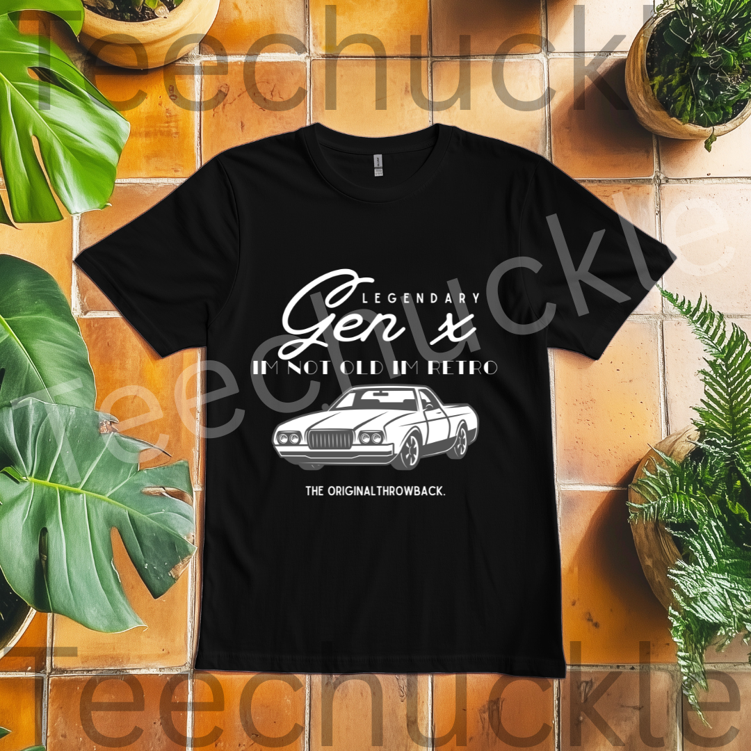 Gen X Humour T-shirt. Im Not Old Im Retro Tee. Nostaglic Car Gift Shirt.