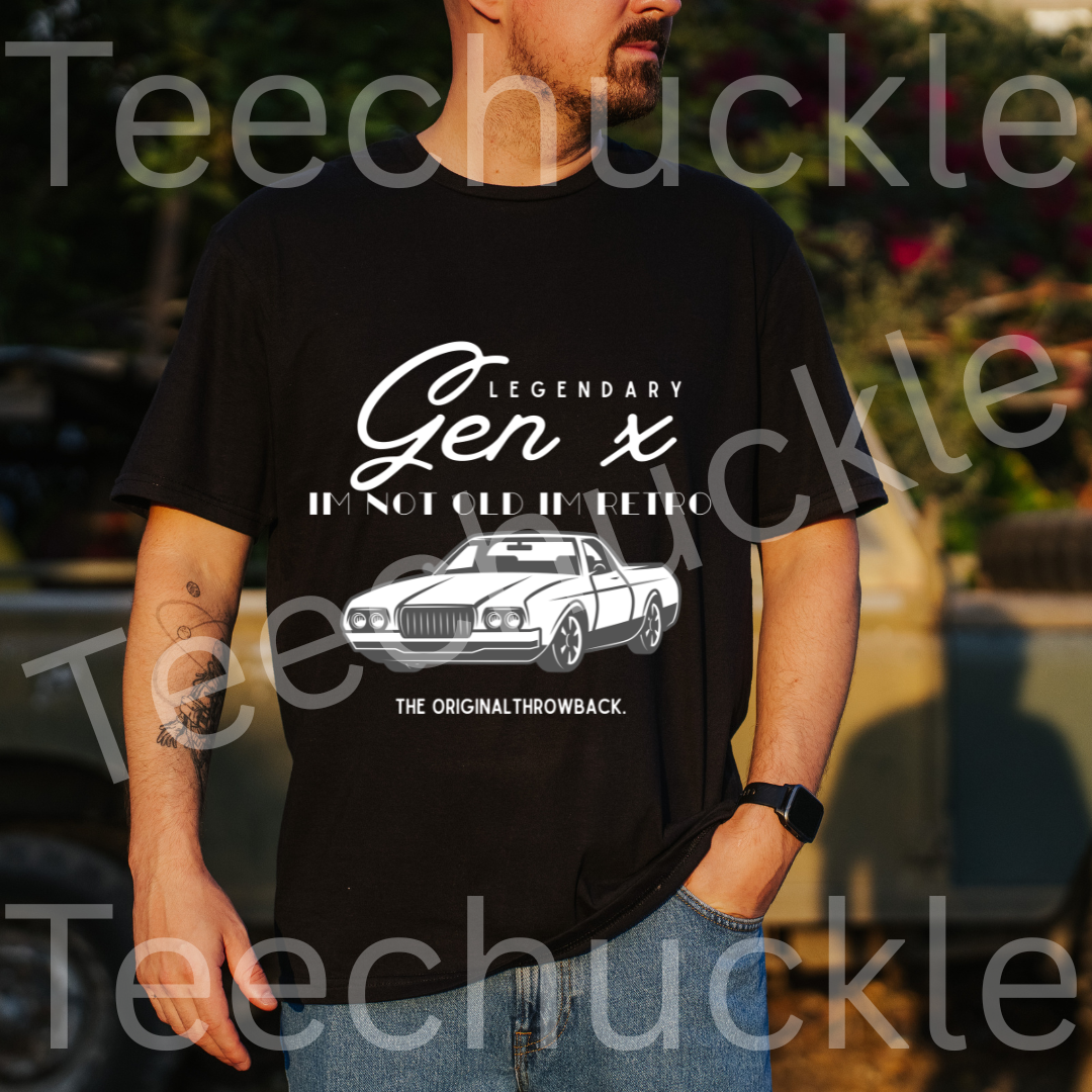 Gen X Humour T-shirt. Im Not Old Im Retro Tee. Nostaglic Car Gift Shirt.