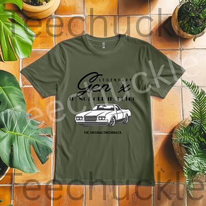 Gen X Humour T-shirt. Im Not Old Im Retro Tee. Nostaglic Car Gift Shirt.