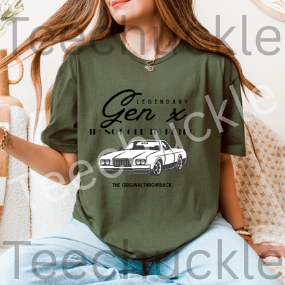 Gen X Humour T-shirt. Im Not Old Im Retro Tee. Nostaglic Car Gift Shirt.