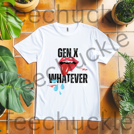 Funny Gen X T-shirt. Whatever Tee. Retro Nostalgic Unisex Shirt