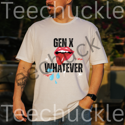 Funny Gen X T-shirt. Whatever Tee. Retro Nostalgic Unisex Shirt