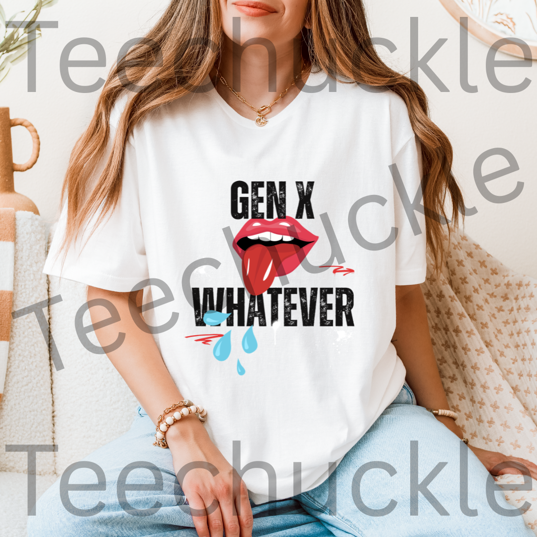 Funny Gen X T-shirt. Whatever Tee. Retro Nostalgic Unisex Shirt