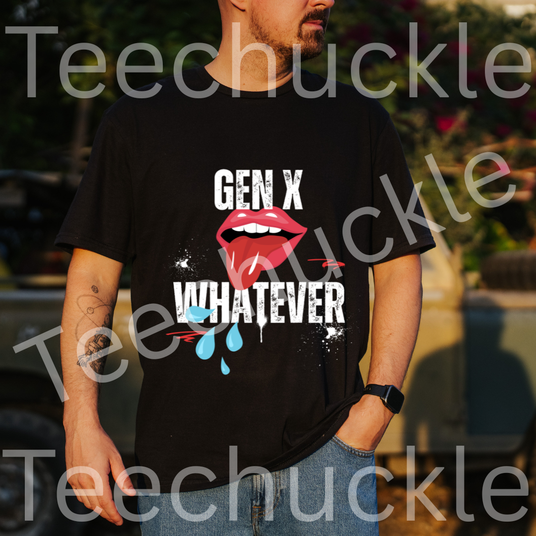 Funny Gen X T-shirt. Whatever Tee. Retro Nostalgic Unisex Shirt
