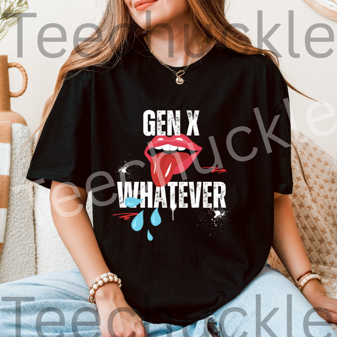 Funny Gen X T-shirt. Whatever Tee. Retro Nostalgic Unisex Shirt